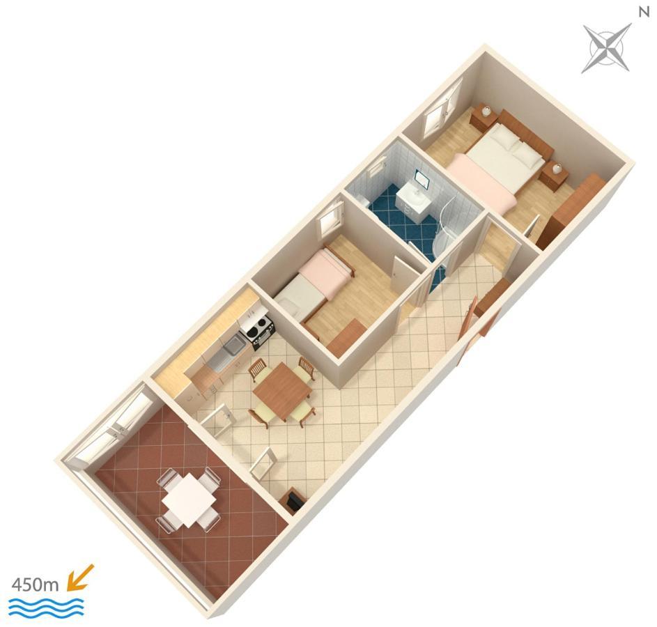 Family Friendly Apartments With A Swimming Pool Povljana, Pag - 244 Eksteriør billede